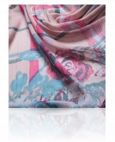 Палантин Женский W-ROSE.CHECKS/PINK